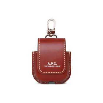 A.P.C Cow Leather Bag Accessories Women's Red Brown