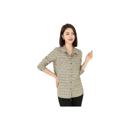 Lead the show Shirts Women's Green Plaid