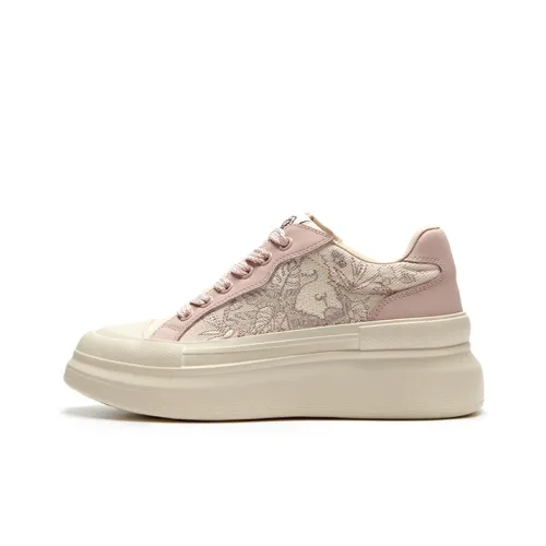 Talitaqoom Curious Cats Anti-Slip Wear-Resistant Lightweight Breathable Low-Top Skateboard Shoes Women's Light Purple