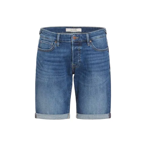 GUESS Denim Shorts Men Blue