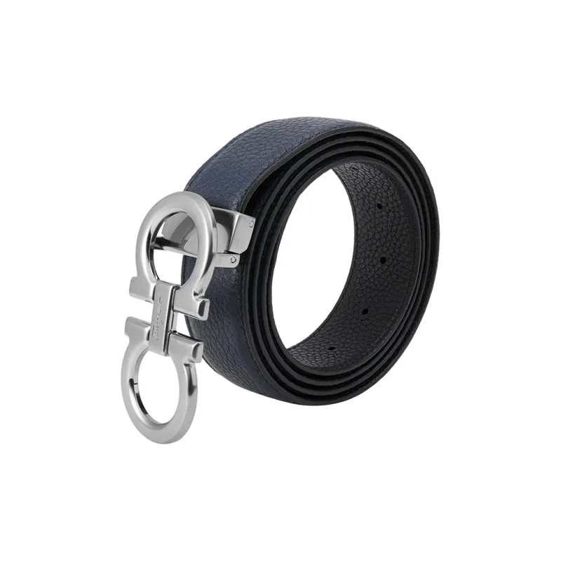FERRAGAMO Cow Leather Leather Belts Men's Multicolor Width: 3.5cm-5