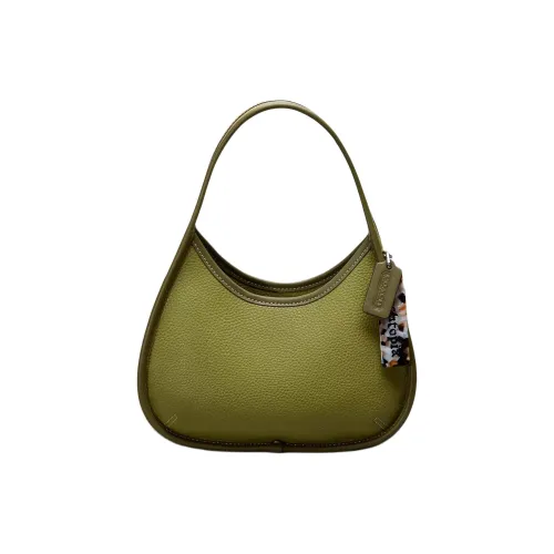 Coachtopia Leather Shoulder Bag Handbag Shoulder Bag Women's Olive Green