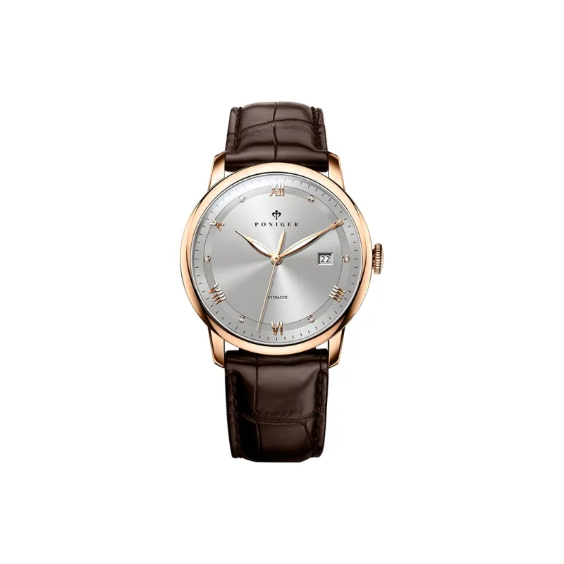 PONIGER Automatic Mechanical Movement Watch Men's Watches Gray Dial P9.17-B-22