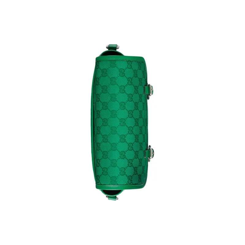 GUCCI Crystal Canvas Shoulder Bag Crossbody Bag Kids' Green-4