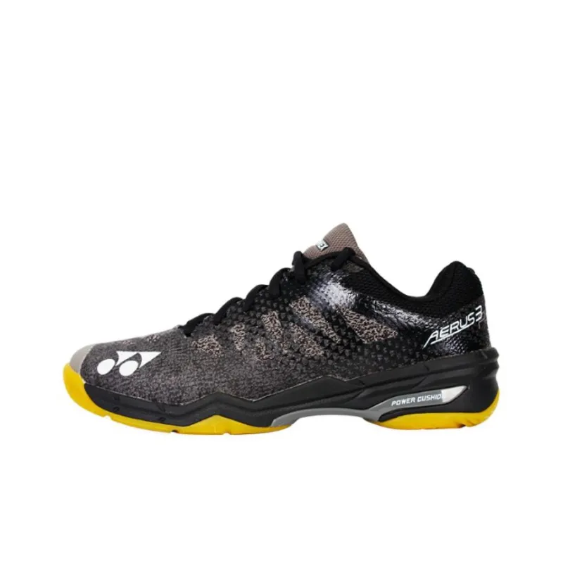 YONEX POWER CUSHION AERUS Cushioning Lightweight Low-Top Badminton Shoes Unisex Black-0