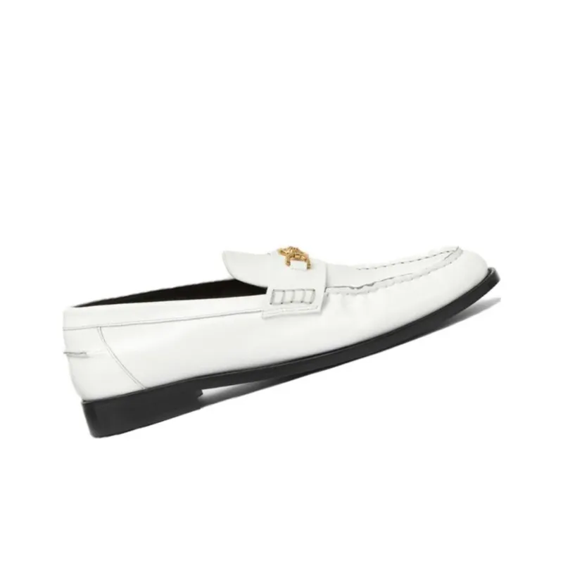 VERSACE Medusa-plaque Leather Loafers-4