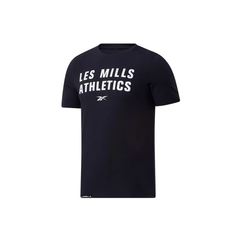 Reebok Lm Ss Cotton Crew T-Shirt Men's Black-2