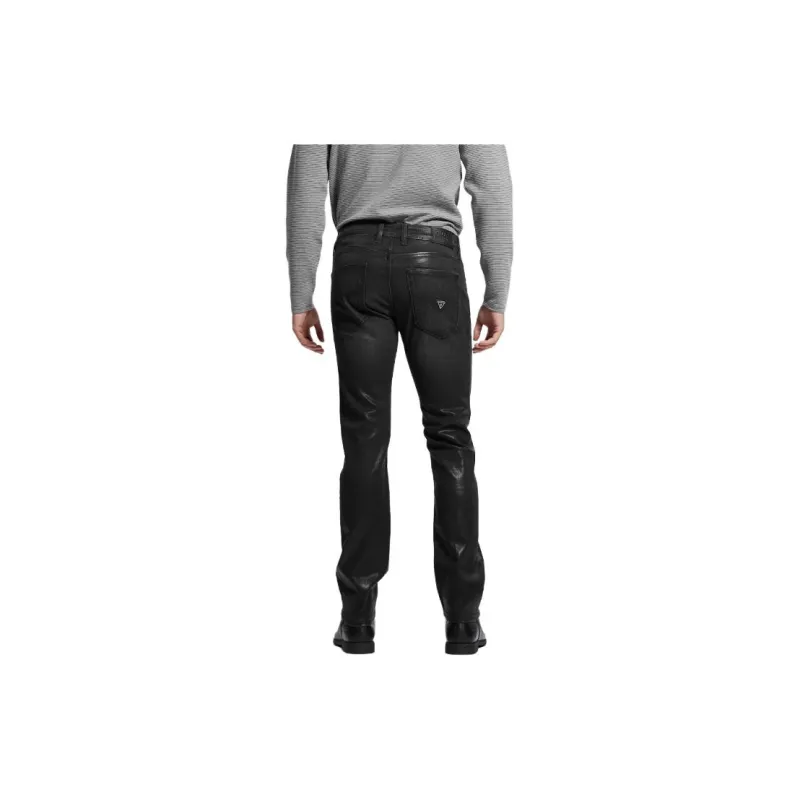 GUESS Coated Straight Jeans Jeans Men's Black-1