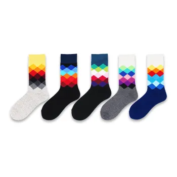 Flowers In Water Mid-Calf Socks Men's 5 Pack