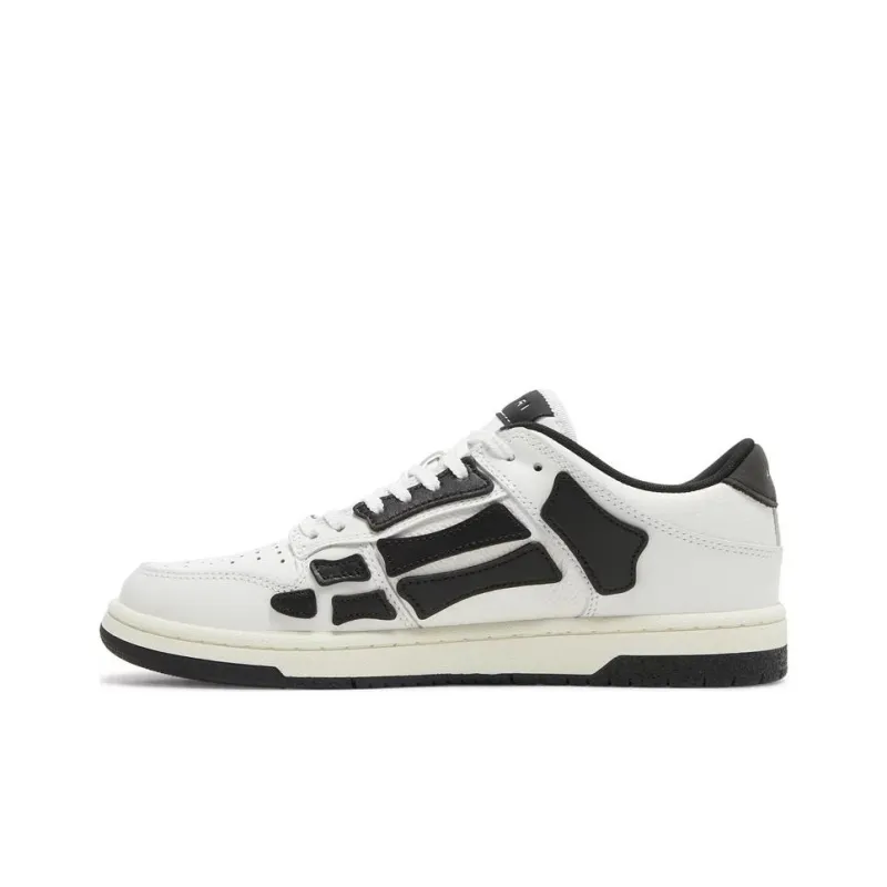 AMIRI Skel Top Low White Black White-0