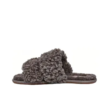 UGG Maxi Curly Scuffetta 'Grey' Women's