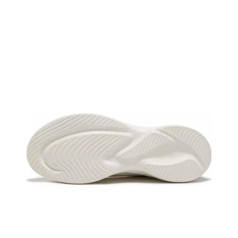 QIAODAN Cushioning Low-Top Running Shoes Men's White Orange-4
