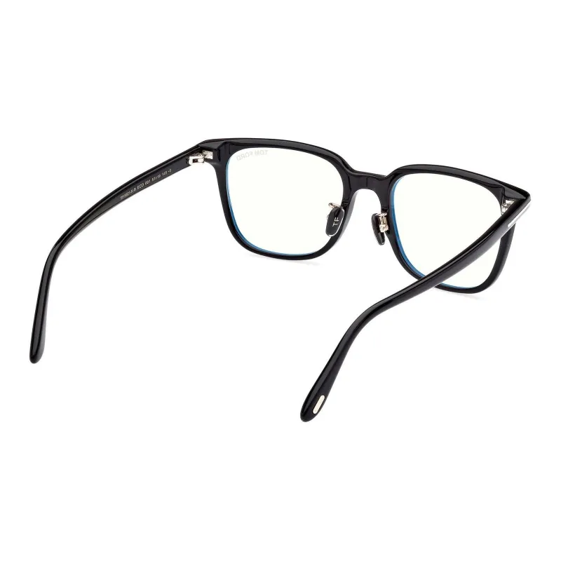 TOM FORD Plate Rectangular Eyeglass Frames Unisex Black-4