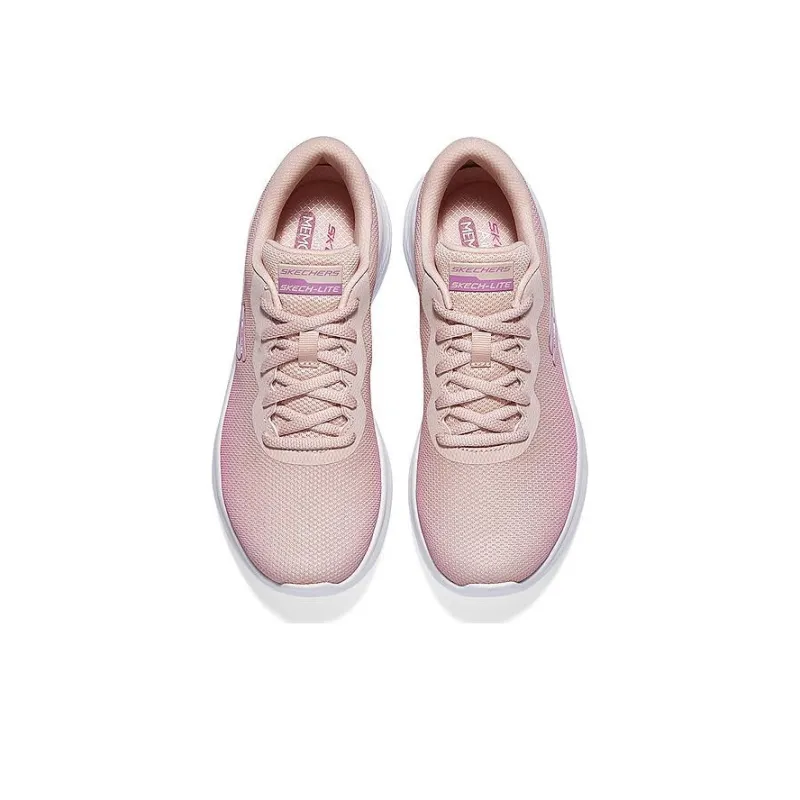 Skechers Skech Lite Pro Waterproof Low Top Running Shoes Women's Pink White-3
