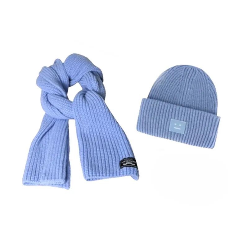 Lackpard Wool Knitted Fabric Beanies Unisex-13