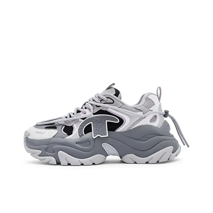Champion Thousand Layer Y2K Shoes Low Top Chunky Sneakers Women's Dark Gray-0