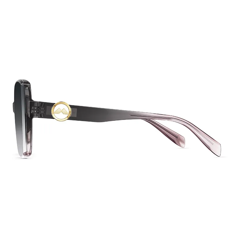 MOLSION Plate Frame TR/Memory Plastic Irregular Shape Sunglasses Women's Multicolor-7