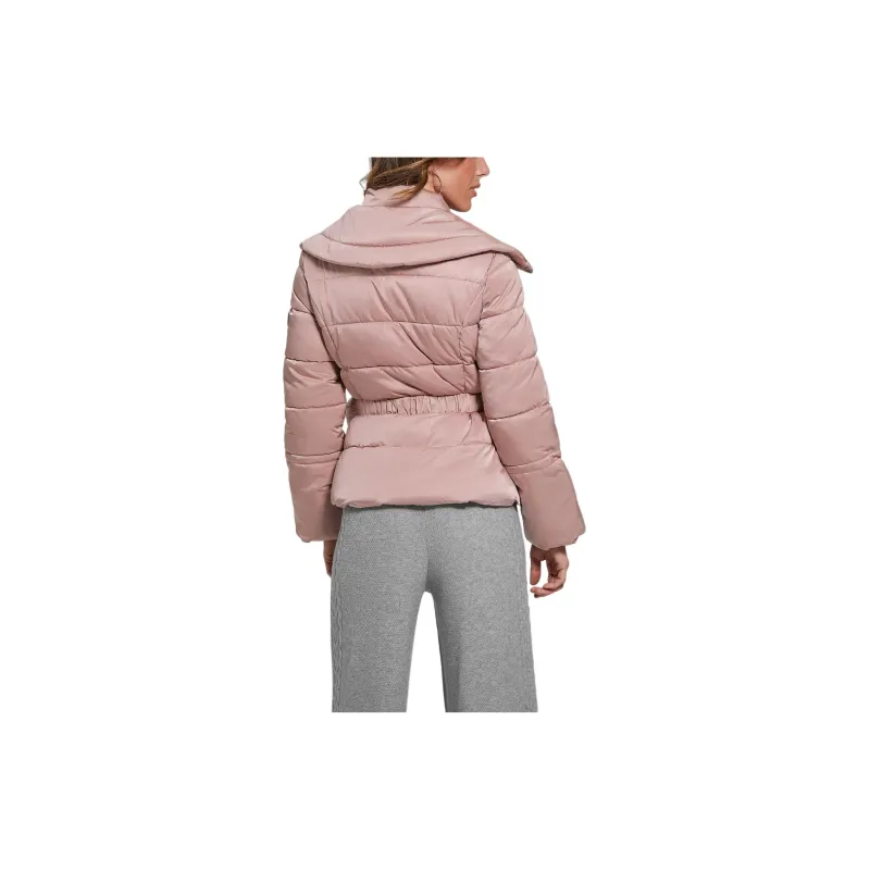 GUESS Eco Shimmer Puffer Jacket Jackets Coats Women's Pink-1
