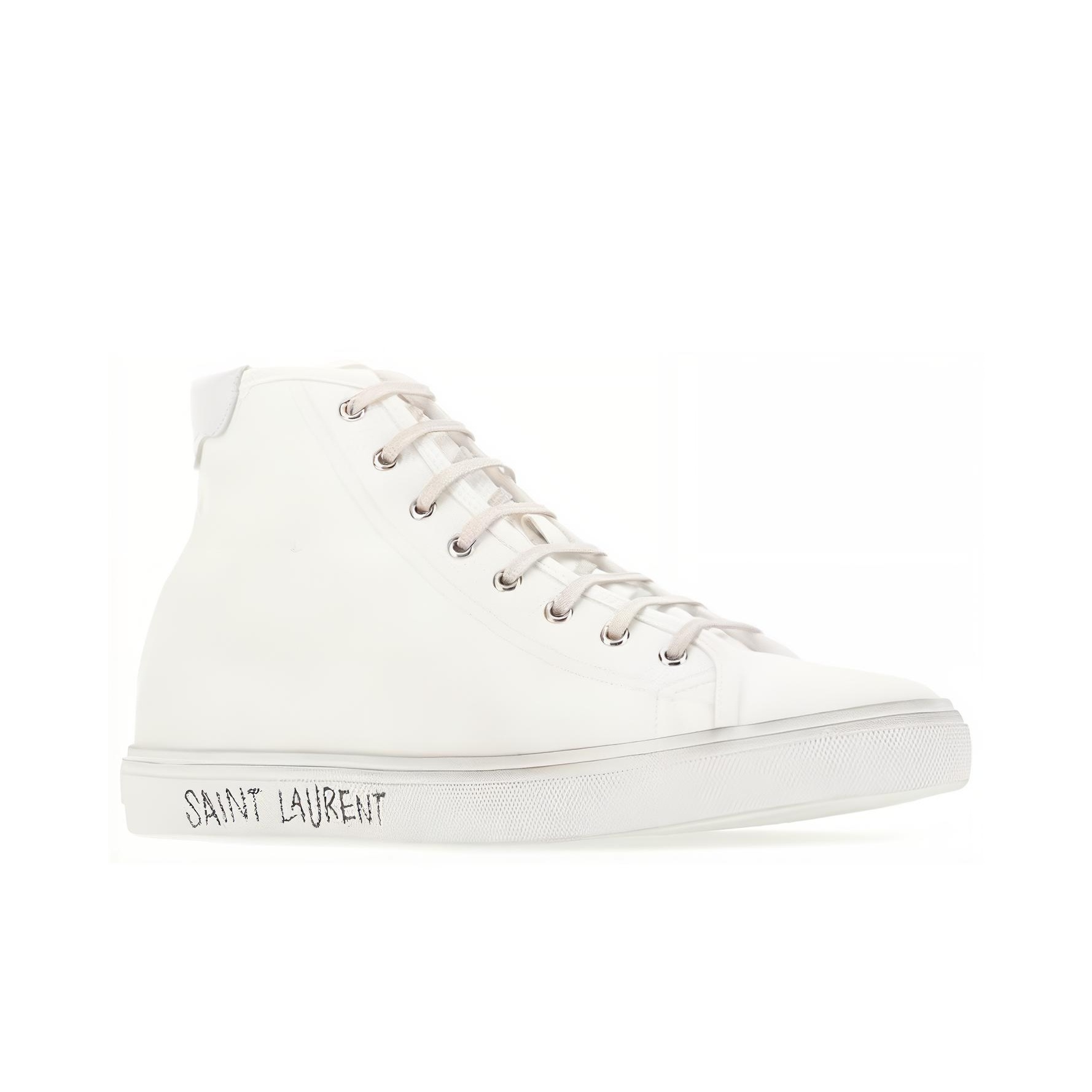 ★送料・関税込★SAINT LAURENT★MALIBU SNEAKERS★スニーカー★ Saint Laurent Malibu lace-up Leather Sneakers | Black | FARFETCH