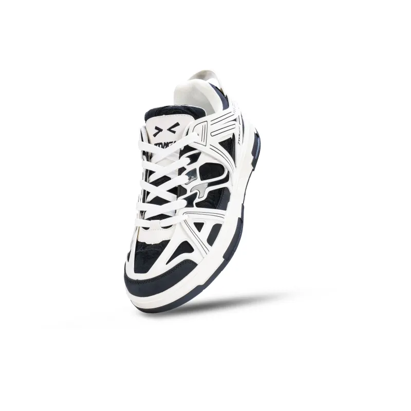 Same way Chu Ce Series Skateboard Shoes Unisex Low Top Black/White-3