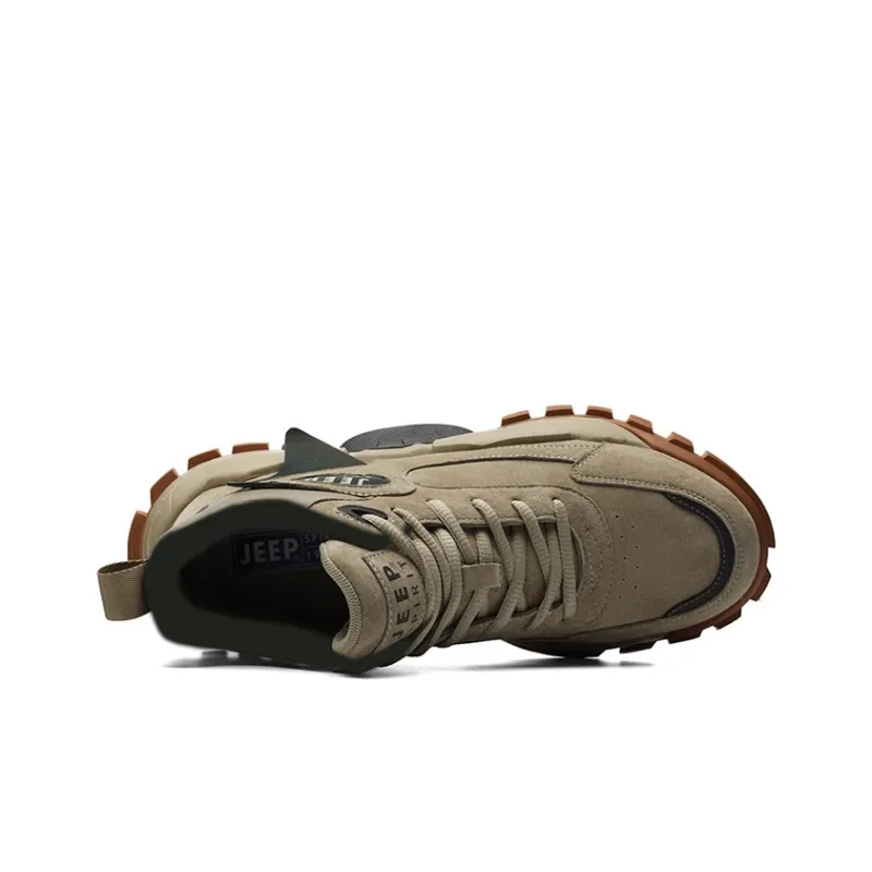 JEEP SPIRIT Mid Top Outdoor Shoes Men's Sand-73