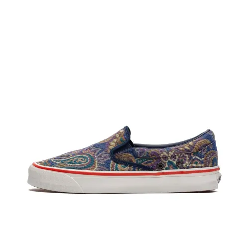 Vans Slip-on Skateboard Shoes Unisex Low-Top Blue