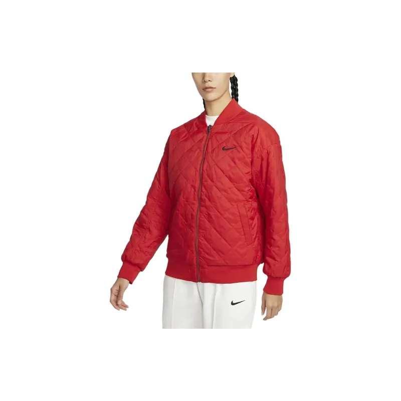 Nike Sportswear Baseball Jacket Women's Red-2