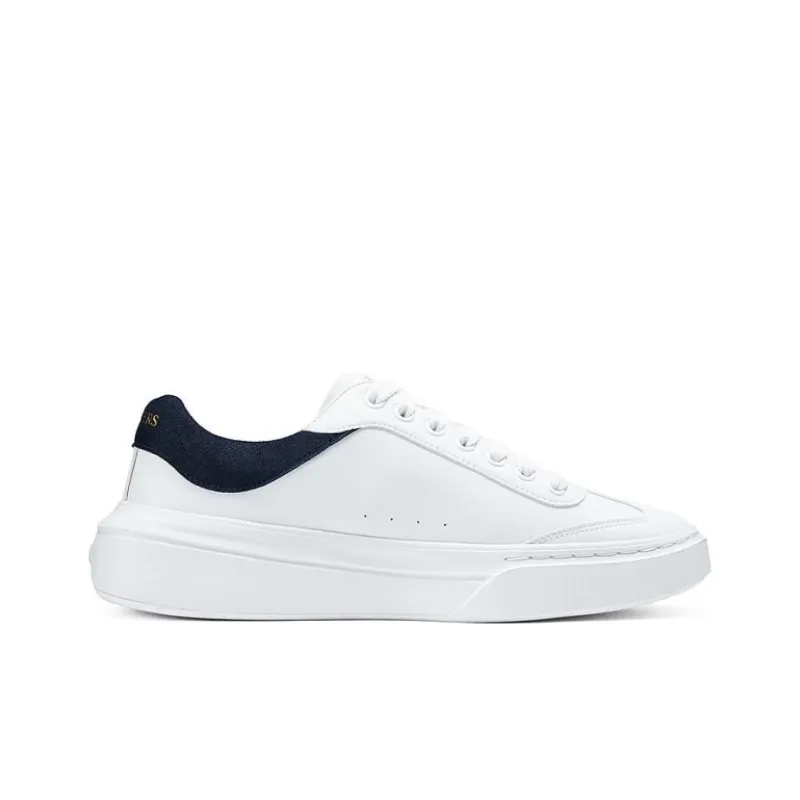 Skechers Court Classics Anti Slip Wear Resistant Low Top Skateboard Shoes Men's White Blue-1