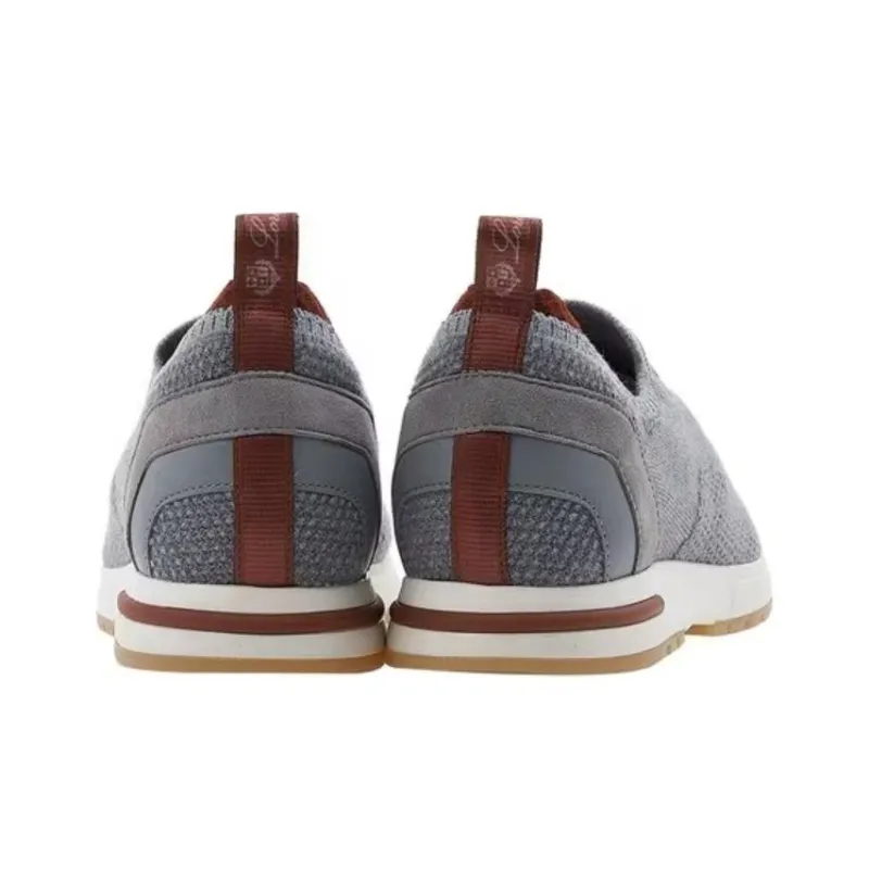 Loro Piana Low Top Casual Shoes Women's Gray-4