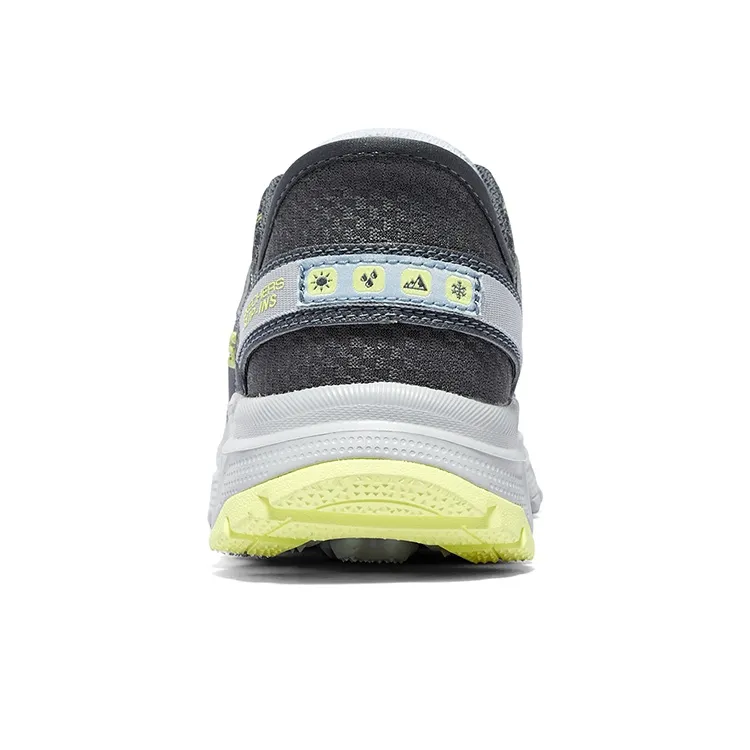 Skechers Summits AT Cushioned Wear Resistant Supportive Lightweight Low Top Running Shoes Women's Gray Blue White-4