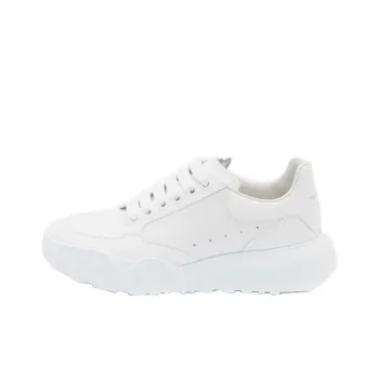 Alexander McQueen Court Trainers White Leather Women's