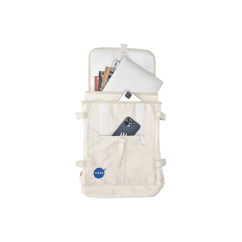 8atheist NASA Collaboration Polyester Backpack Unisex Ecru Color Blocking-11