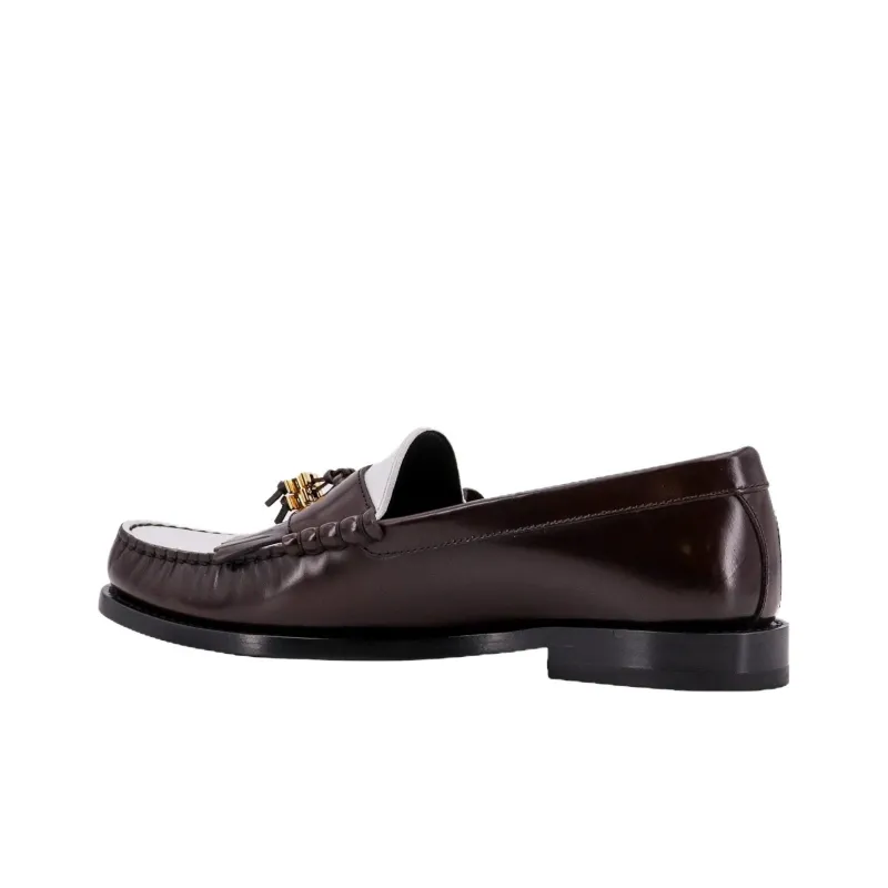 CELINE Triomphe Loafers 2cm Women's Brown-3