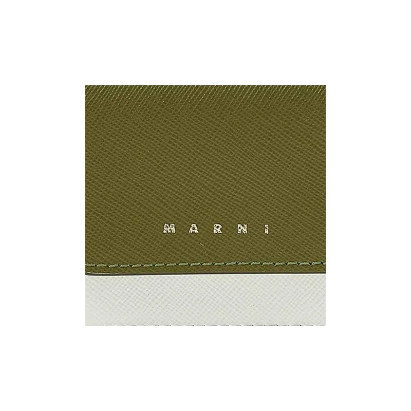 MARNI Calfskin Wallet Mini Women's Green-1