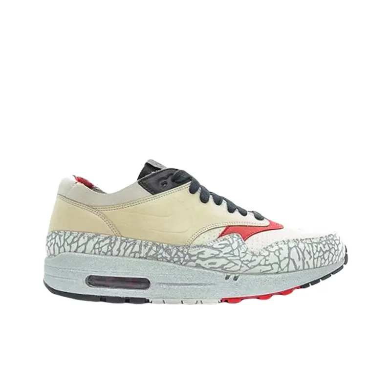 Nike Air Max 1 Nl Premium Elephant Print Neutral Grey Varsity Red 2005-1