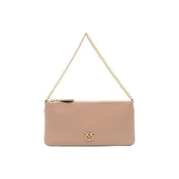 PINKO Calfskin Handbag Shoulder Bag Women's Light Umber