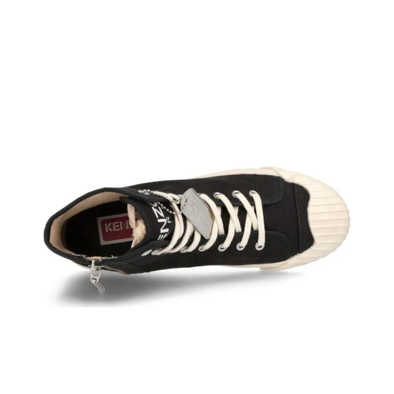 KENZO School High Top Trainers Black-3
