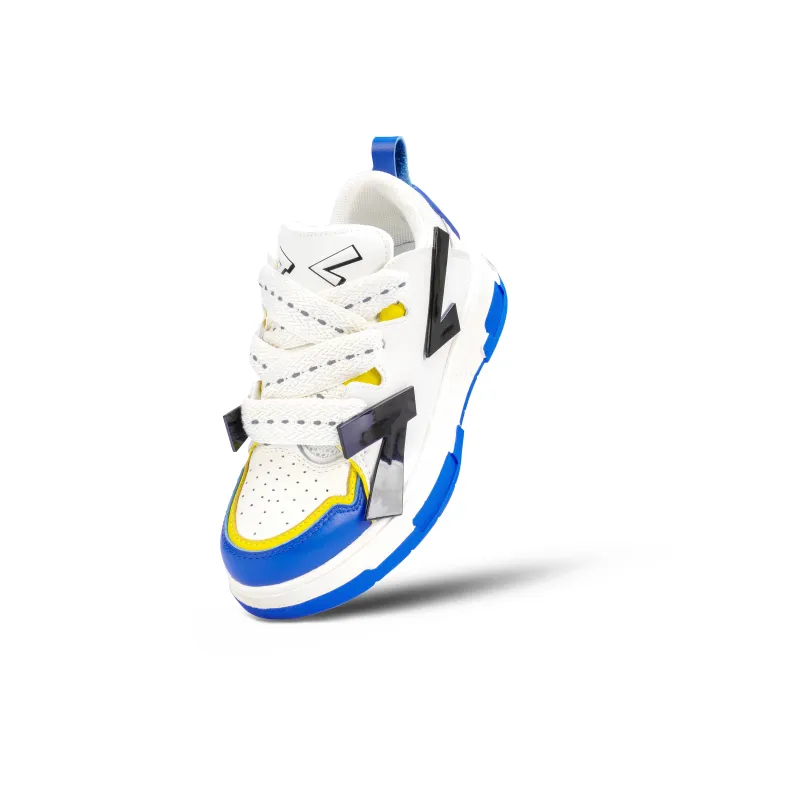 Same Way Eye Catching Bag Cushioning Height Increasing Slip Resistant Low Top Skateboard Shoes Unisex Klein Blue-1