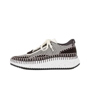 Chloé Nama Knit Lace up Sneakers