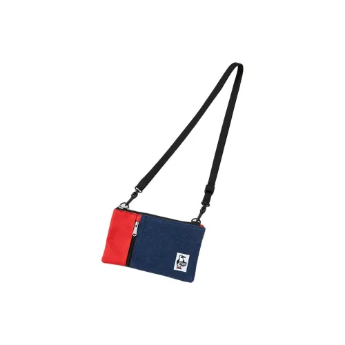 CHUMS Shoulder Bags Dark Blue With Red Accents