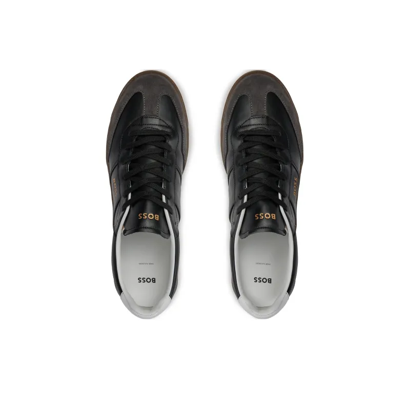 HUGO BOSS Low Top Skateboard Shoes Men's Black-3