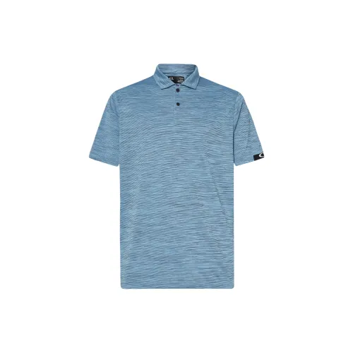 Oakley Polo Shirts Men Stone Grinding Blue