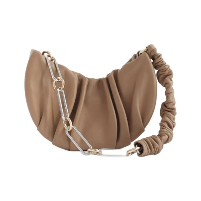 QULU Lambskin Shoulder Bag Regular Women's White/Milk Coffee/Olive Green/Light Blue/Custard/Light Purple-8