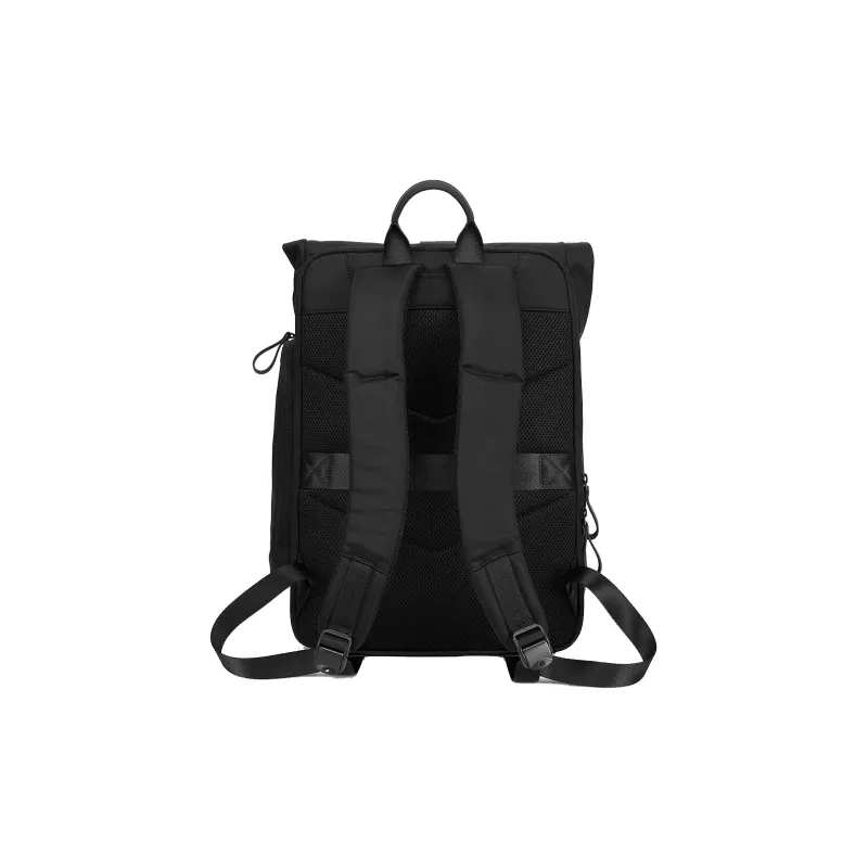 FAIRWHALE Fabric Backpack Tubas Men's Black With Reflective Strip-2