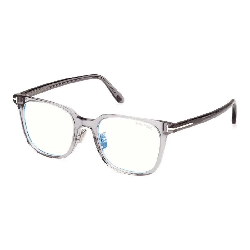 TOM FORD Plate Frame Rectangular Eyeglass Frames Unisex Gray-0