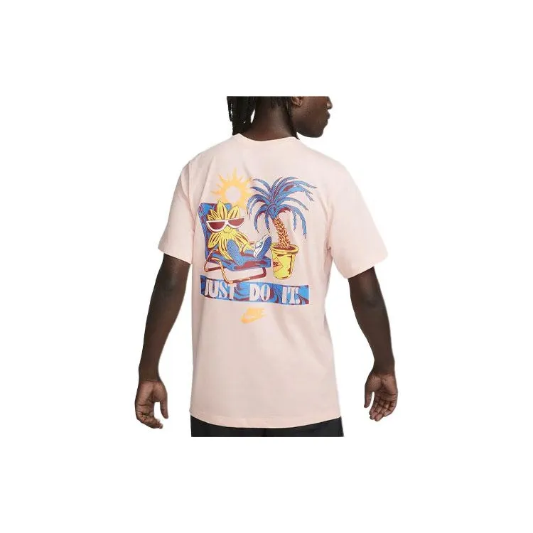 Nike Sportswear T Shirt Men's Bleached Coral-1