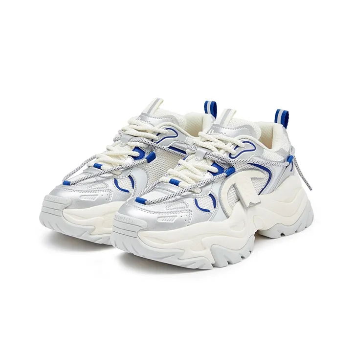 Champion Thousand Layers Y2K Shoes Low Top Chunky Sneakers Women's Silver-2