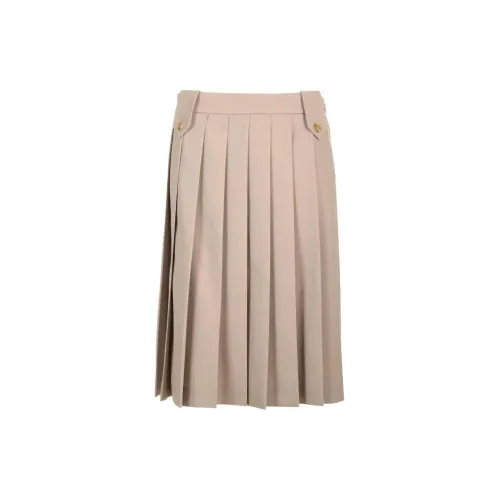 MIU MIU Casual Long Skirts Women's Khaki