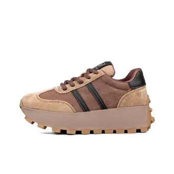 Craftsman Gang Cushioning Height Increasing Wear Resistant Low Top Casual Shoes 3cm Women's