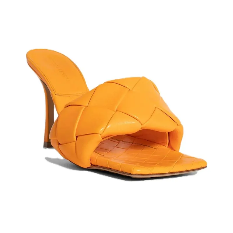 Bottega Veneta Lido Stylish Sandals Women's Orange-1